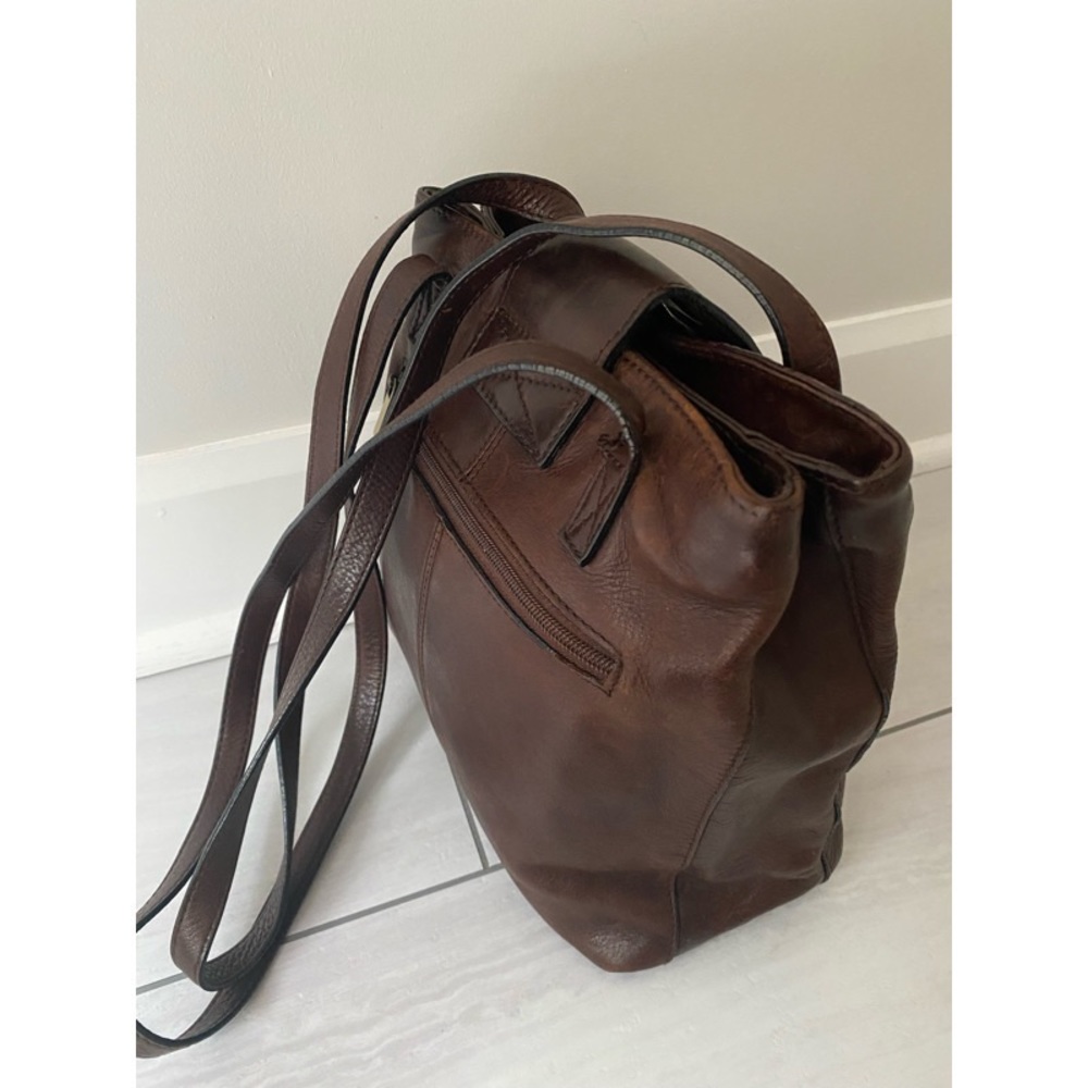 ALDO VINTAGE 90s genuine leather brown purse bag - Picture 6 of 15